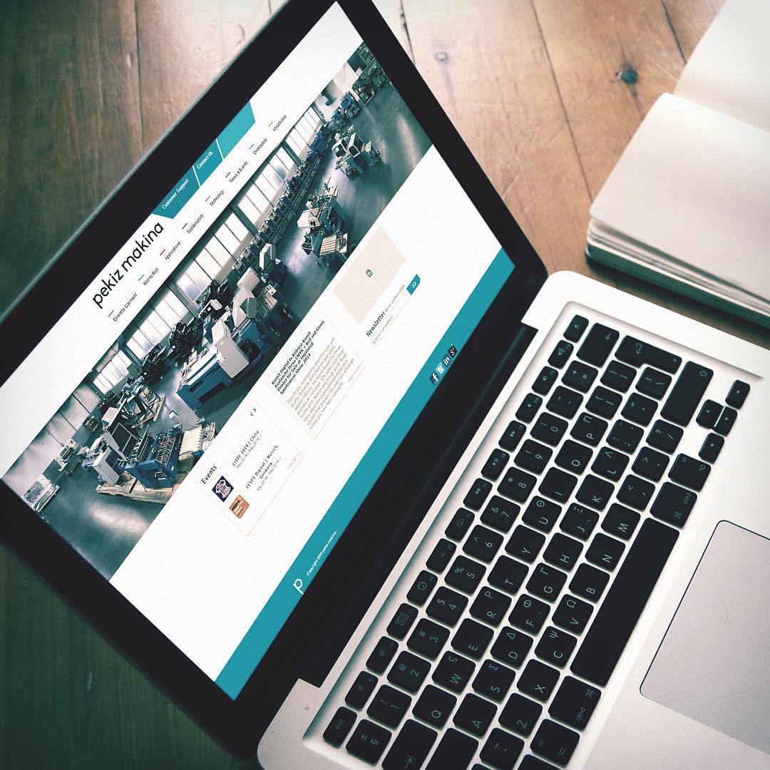 We have redesigned the identity of Pekiz Makina and created a brand new web page with a modern look.